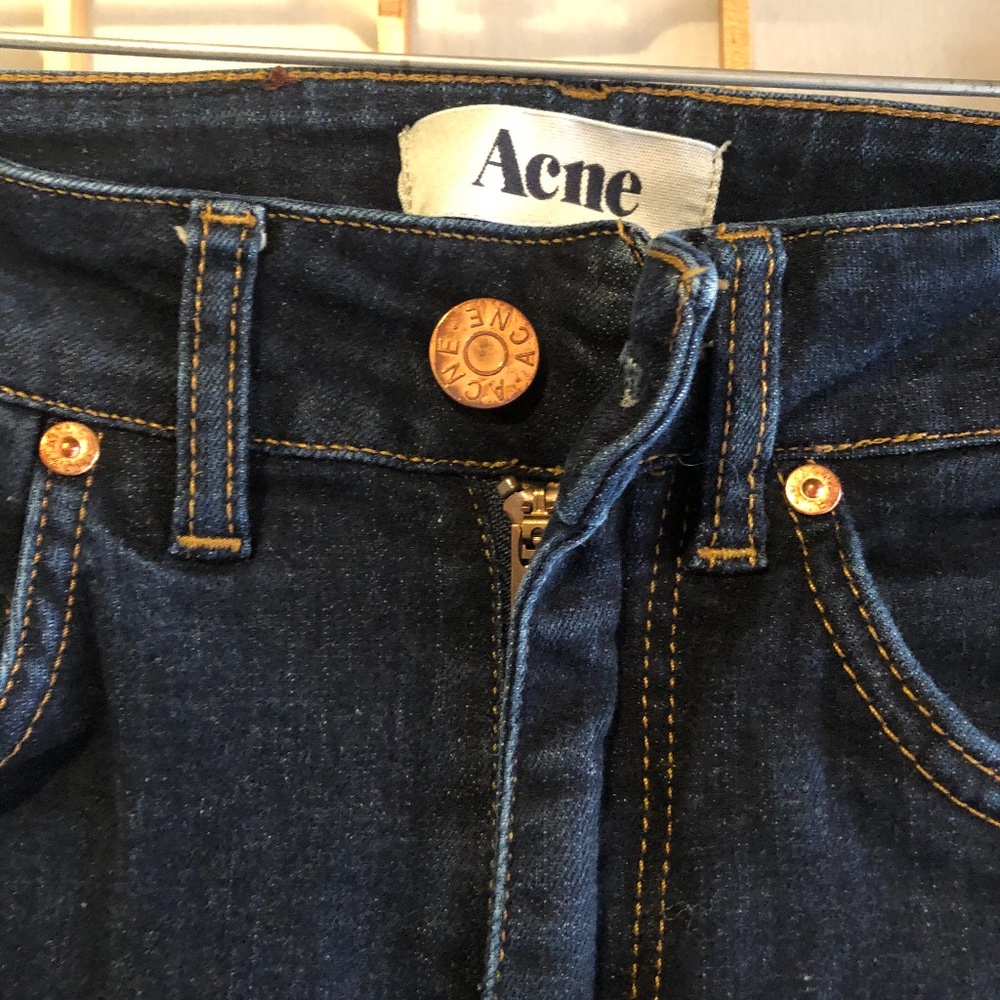 ACNE dark wash skinny jeans - High waisted